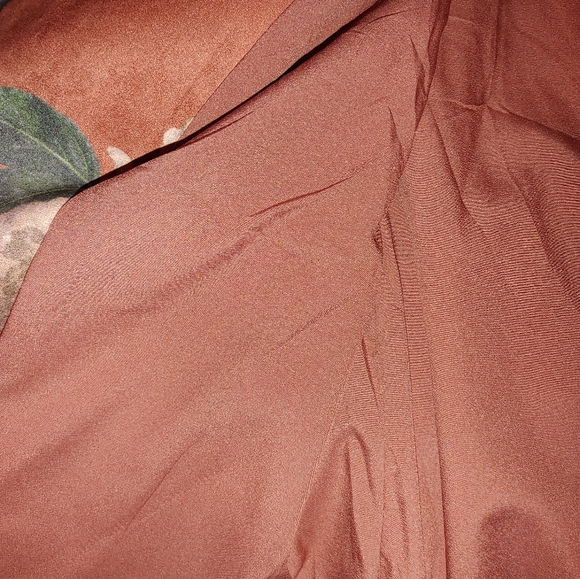 Elie Tahari Faux Leather Brown Hydrangea Jacket Sz.L NWT - Picture 8 of 10